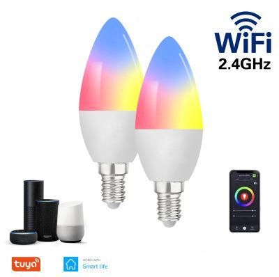 Smart Home Alexa 5W Speaker Smart RGB WiFi Light Smart LED Bulb with Alexa Google Assistant