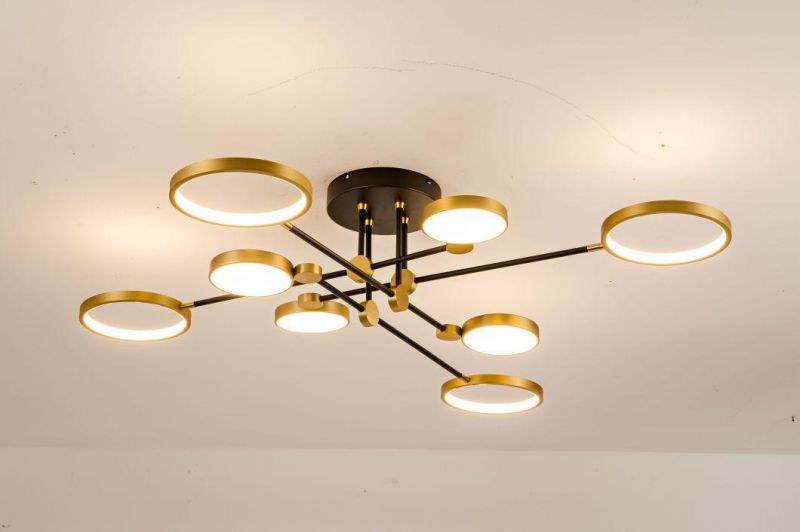 Masivel 8-Head Design LED Light Modern Nordic Indoor Ceiling Light
