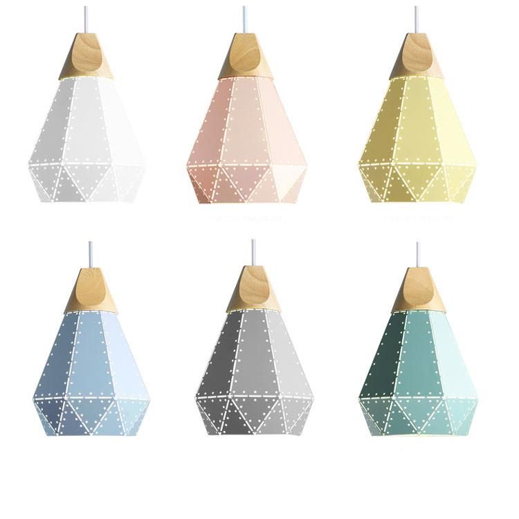 Colorful Nordic Aluminium E27 Pendant Light