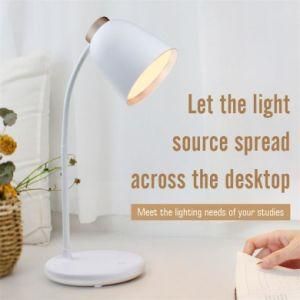 Nordic Flexible Gooseneck LED Desk Lamp Eye-Protection 3 Modes Light Dimmable USB Port 4W for Reading Office Bedside