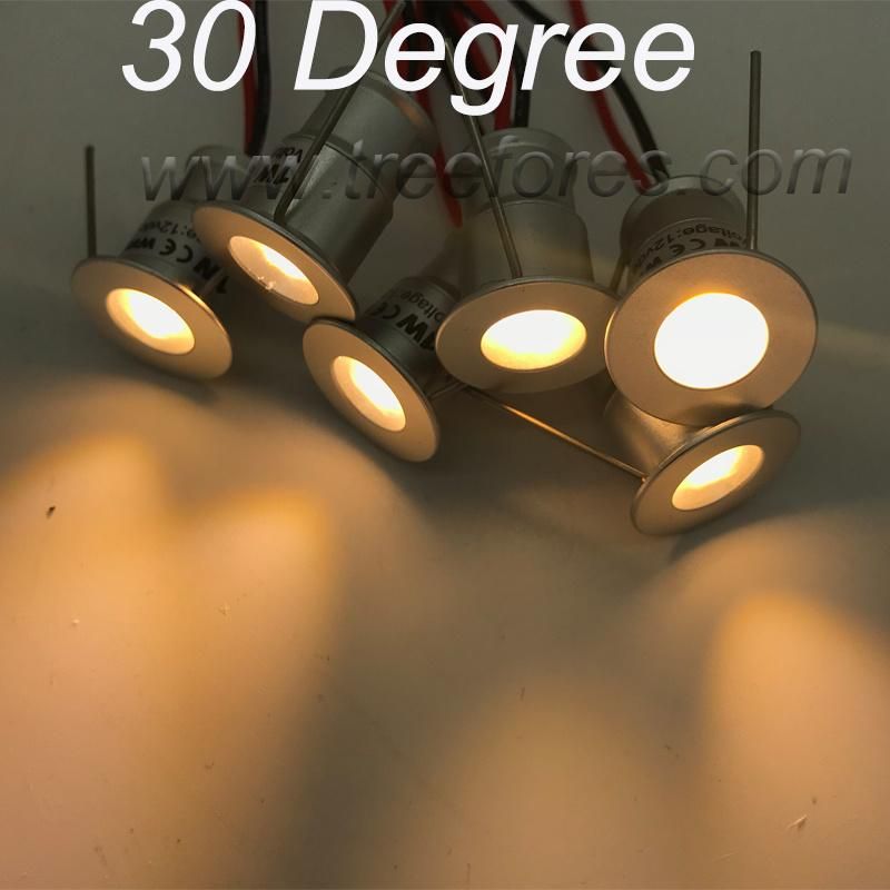 Cold White Mini LED Spot Lighting Kit Bar Stage Bathroom Bulb Lamp 1W 12V IP65