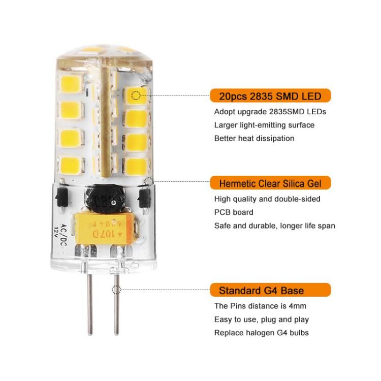 Bi Pin G4 12V LED Bulb for Crystal