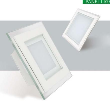 Modern Glass LED Ceiling Lighting 6W/9W/12W/18W/24W Panellight Down Lamp LED Panel Light