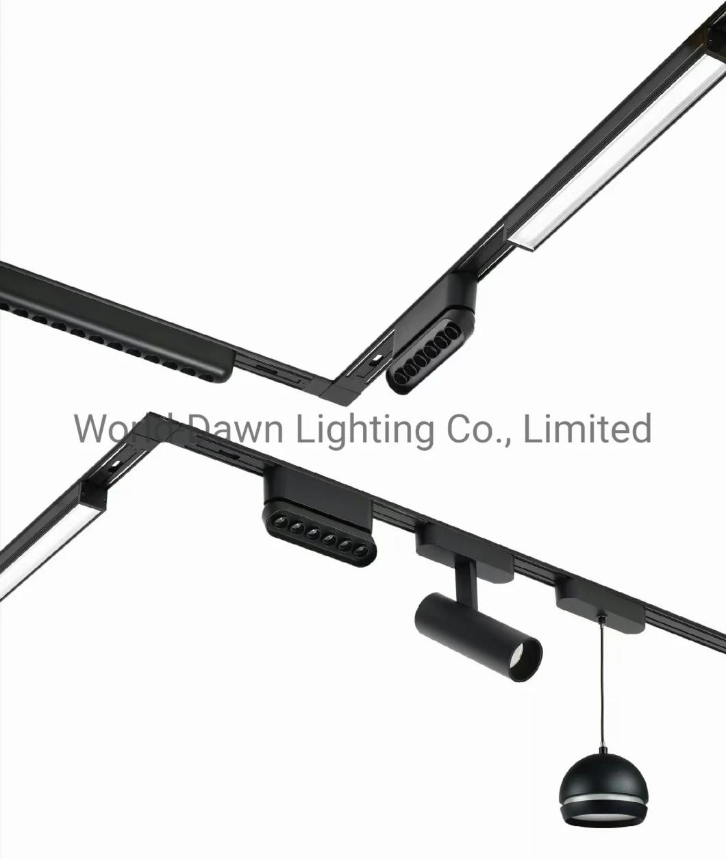 Elegant Pendant Downlight Linear LED Ceiling Spot Light with CRI 95 Ultra Slim Magnetic LED Track Light