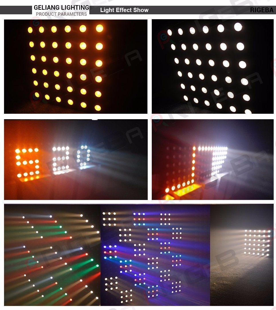 Best Selling Stage 36*3W RGB/Cool White/Warm White Matrix LED Display Panel Light