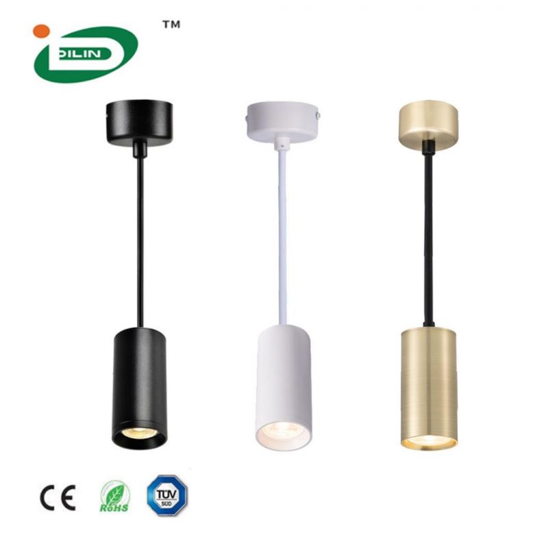 Wholesale Dining Room Decorative GU10 Pendant Lamp Fittings Modern Ceiling Lamp Fixture Cylinder LED Pendant Light