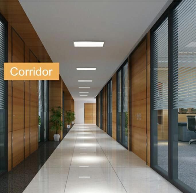 Bright Recessed LED Panel Light 1X4 FT 30X120cm 40W 6000-6500K Cool White 120lm/W Back-Lit Troffer