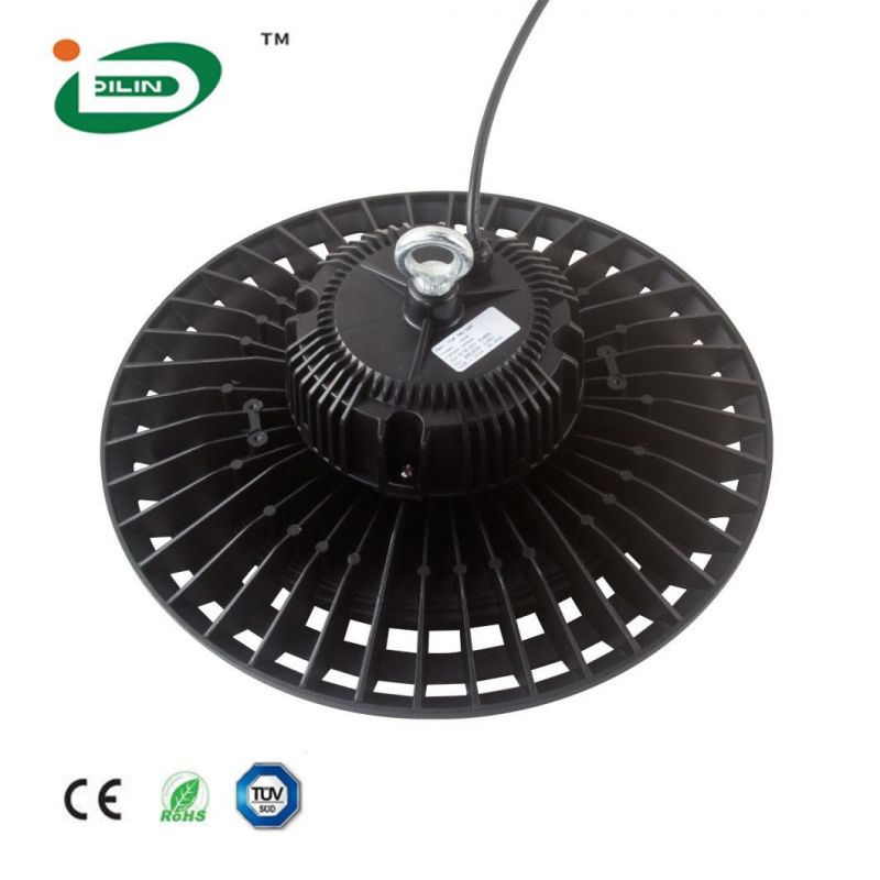 Industrial 200W LED Lighting Ceiling Suspended UFO High Bay Light for Warehouse Stadium Lighting IP20 IP65 Option