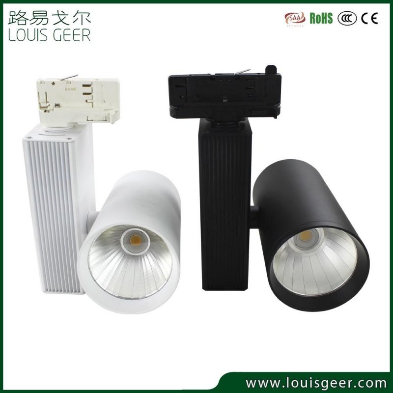 High Quality Display Track Lights Adjustable Dimmable 20W 35W COB Focus Spot Lights LED Tracklights