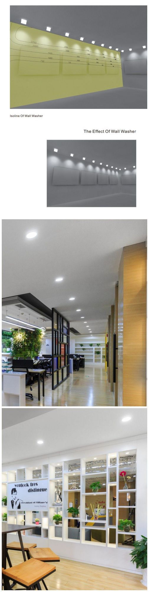 Modern COB 30W/40W High Power Acrylic Diffuser Recessed LED Downlight