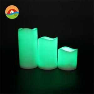 Normal Stype LED Color Changing Real Wax Candle Battery Operated