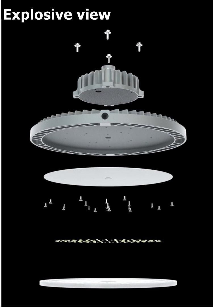 Hot Selling 110-120lm/W Waterproof 200W Industrial LED UFO High Bay Light