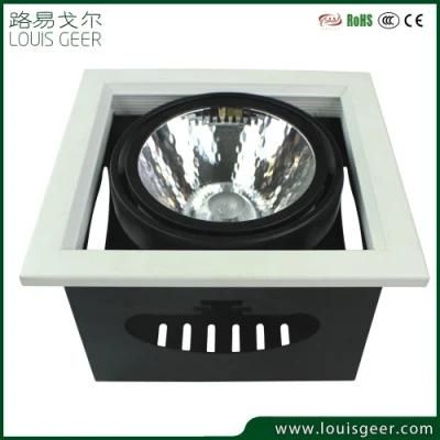 Flat Square Frame Spotlight COB Recessed LED Ceiling Light Downlights Square Spot Light 220V-240V 12W