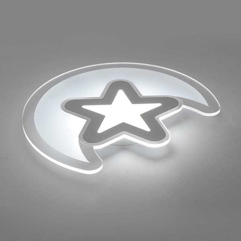 Decoration Star Moonlight Iron Ceiling LED Light for Kids Room Modern