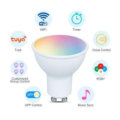 WiFi+Bluetooth 5W PC Aluminum Smart Spot Lights for Room