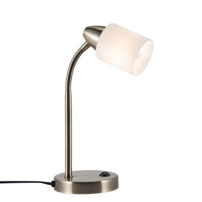 How Bright Nordic Style Indoor E14 Desk Promotion Item Satin Nickel for Home Bedroom Living Room Table Lamp