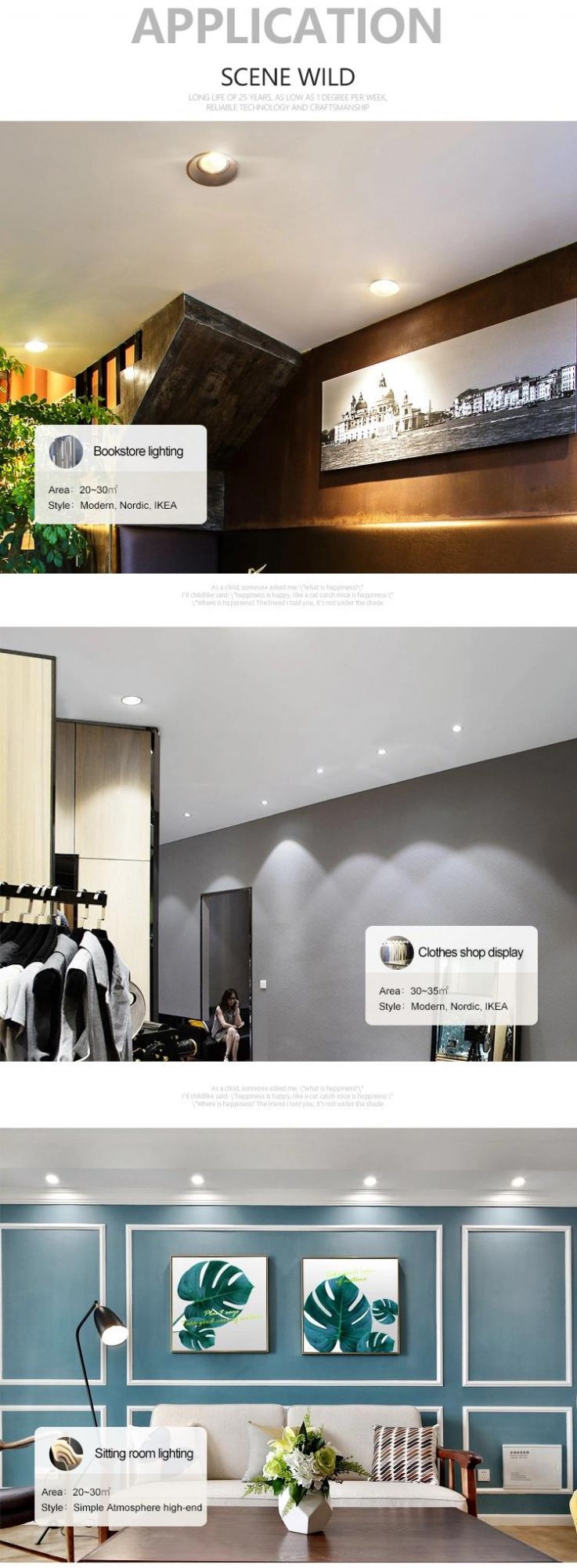 Black Modern Anti-Glare Smart COB 12W Living Room Recessed LED Spot Light Fixture