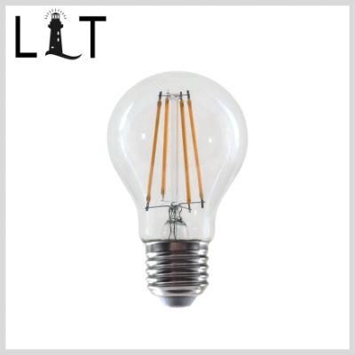 LED Filament Bulb A19/A60 E26 E27 4W 6W 8W Clear
