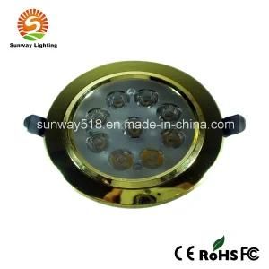 9W Golden Chrome LED Ceiling Light