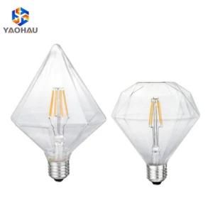 Yellow Edison Bulbs LED St64 Cylinder LED Filament Bulbs