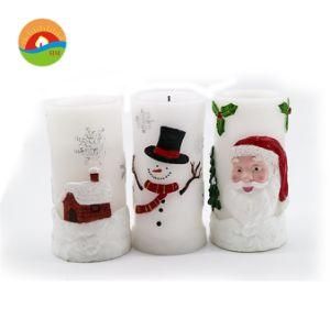 Father Christmas LED Candle with Color Changing