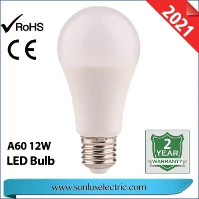 LED Bulb E27 Manufacture Dob A60 Bulb Lights 12W 9W 6500K with CE Certificate ISO9001 Approved