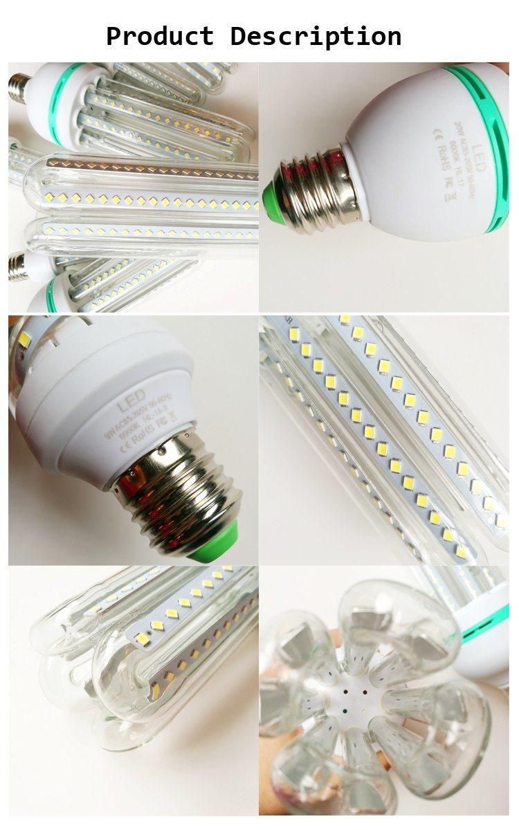 High Power LED Corn Lamps with Plastic Cover