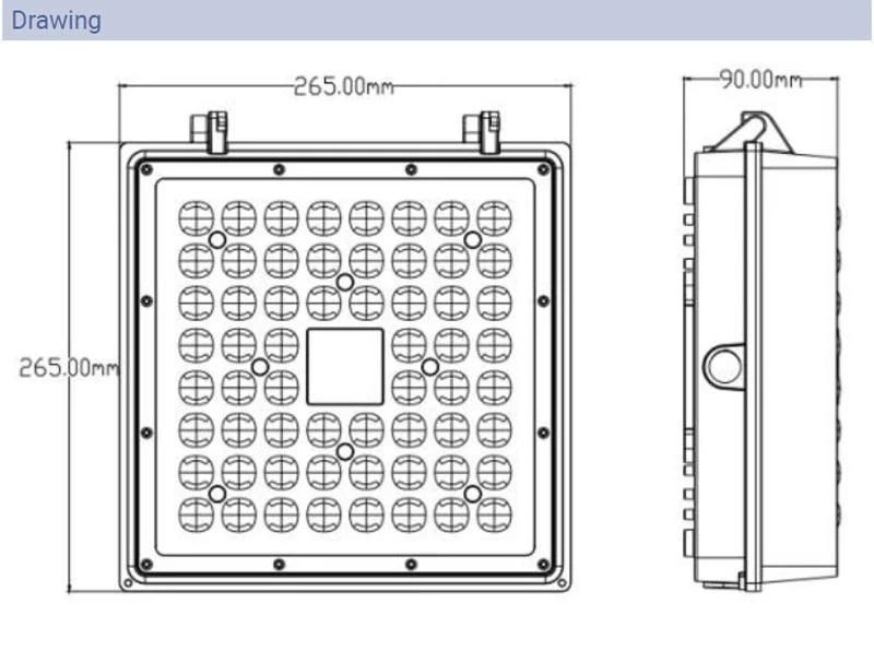 IP65 100W 120W Industrial Workshop Warehouse Canopy Light LED Ceiling Light