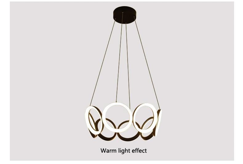 Hot Selling Indoor Modern Acrylic LED Lighting Circular Ceiling Lamp Stylish Simplicity