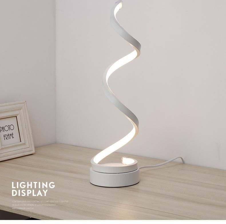 Creative Rotating Strip LED Table Lamp for Reading Light Creative LED Desk Lamp Fancy LED Table Lamp