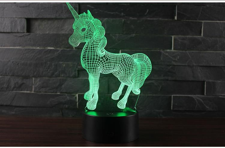 Touch Remote Colorful Table Lamp Creative 3D Gift Lights