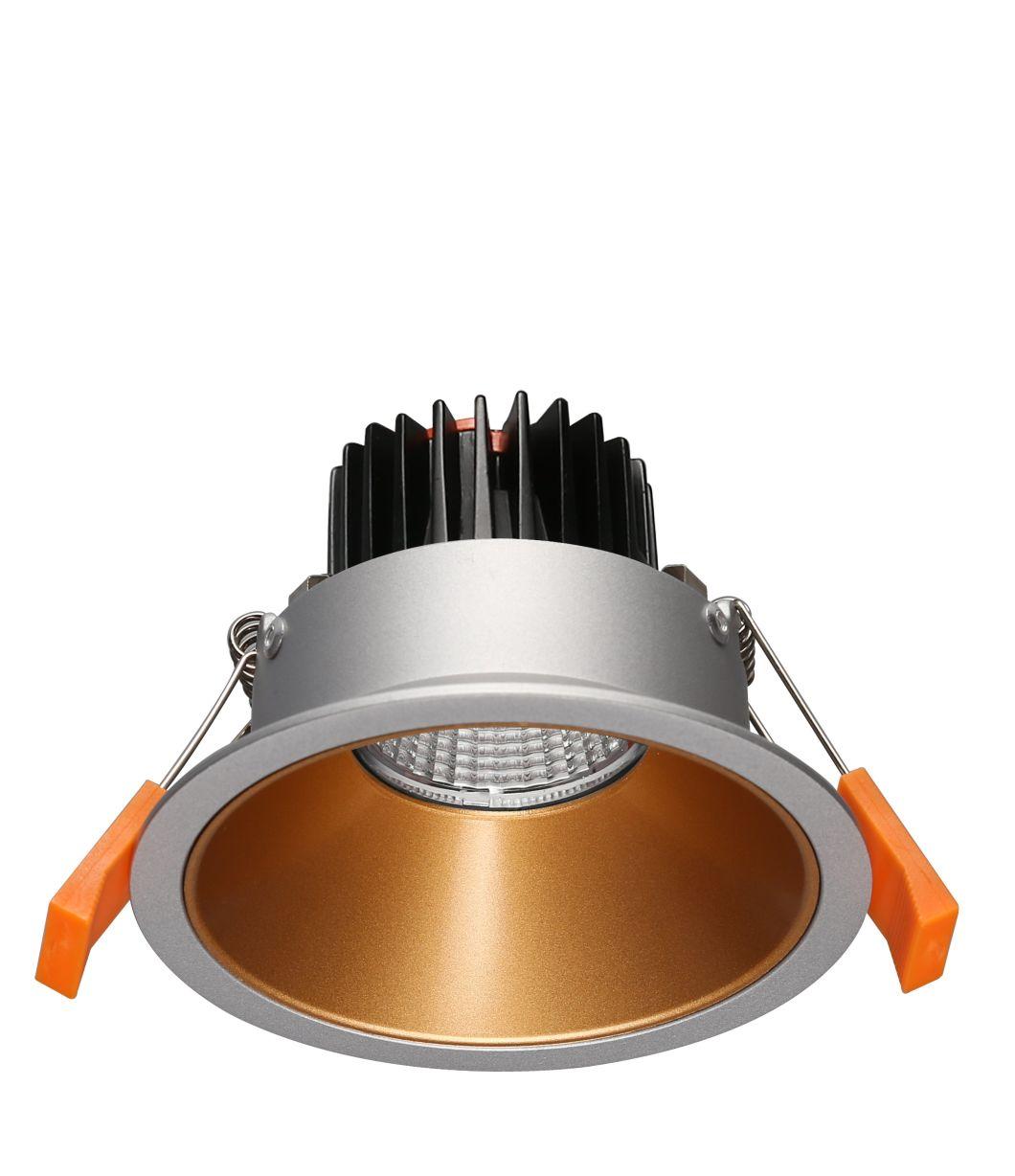 Nickel Golden LED Downlight Mounting Ring Plus X Series Module