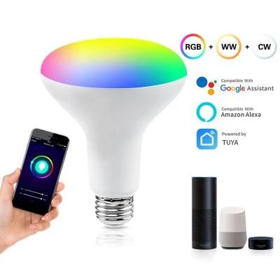 Group Controlled Dimmable RGB 9W Br30 Indoor Smart LED Bulb