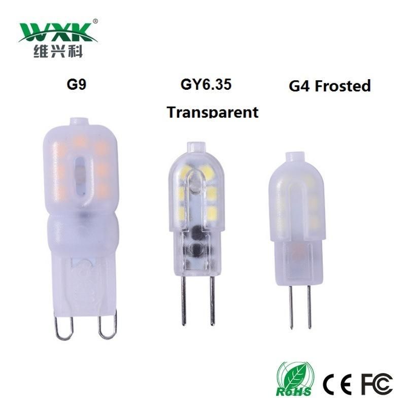 G9 G4 LED Bulbs 3W Bulb Equivalent to 30W Halogen Lamp, 3000K, AC 220-240V, G9 Capsule Lamps for Crystal Ceiling Lights