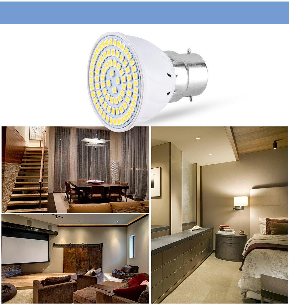 GU10 LED E27 Lamp E14 Spotlight Bulb 48 60 80LEDs Lampara 220V Gu 10 Bombillas LED MR16 Gu5.3 Lampada Spot Light B22 5W 7W 9W