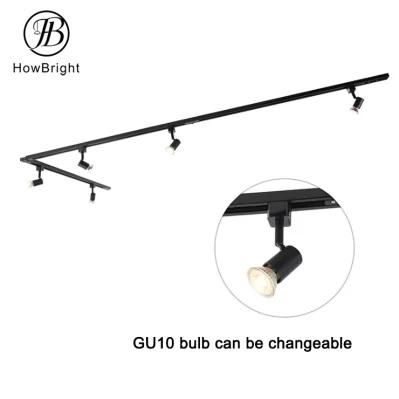 GU10 Replaceable and Modern Minimalist Design Ceiling Track Light LED Spotlight Rotatable for Kitchen Bedroom Living Room
