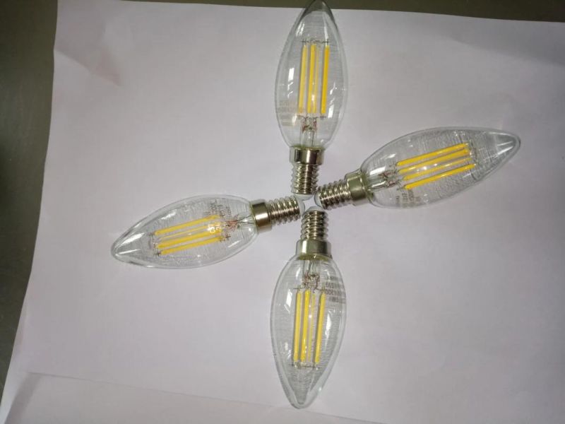 LED Lamp Filament C35t 5W E27/B22 600lm Equal 60W Frosted with Ce RoHS, EMC, LVD