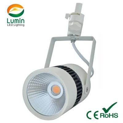 3 Wire 20W/30W/45W COB LED Track Spot Light for Commercial Lighting