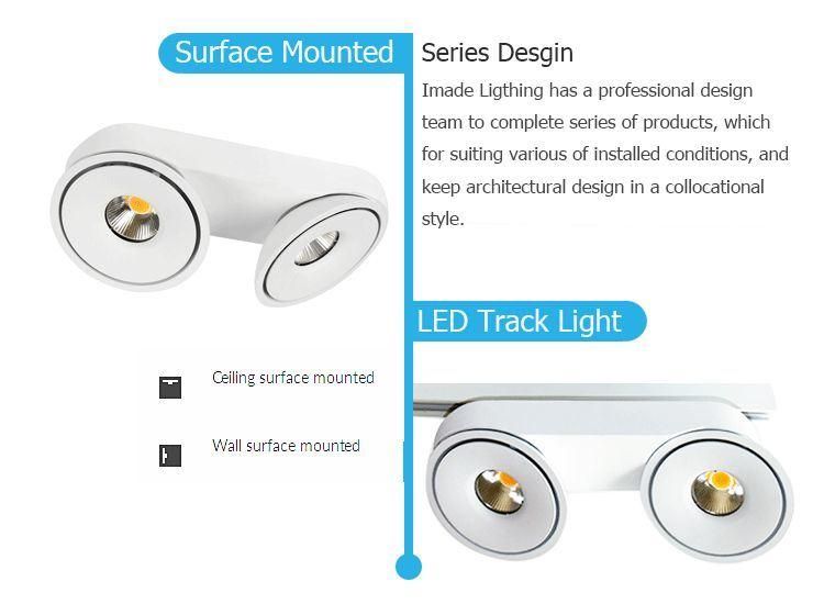 Manufacturer with 5 Years Warranty for Clothes Store CE TUV SAA 15W 3000K 3 Phase 4 Wire Adjustable Dimmable LED Tracklight