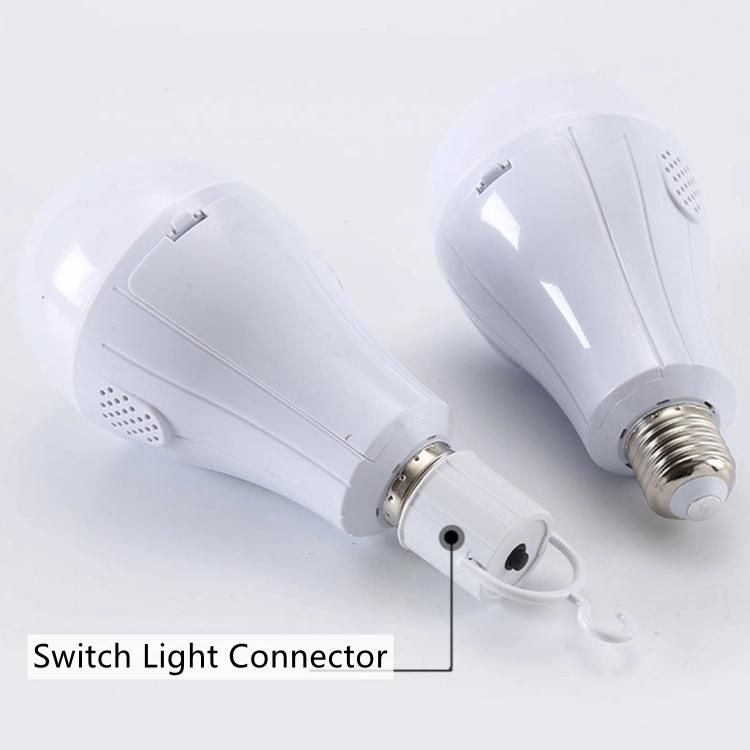 Battery Operated LED Light Bulb 9W LED Bulb E27 B22 Lamp Intelligent LED Emergency Bulb
