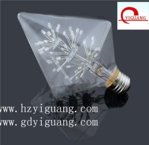 New Design Colorful Diamond Shap Starry LED Bulb Lighting for Decoration