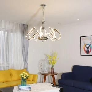 Metallic Stainless Steel Pendant Lighting Modern Chandelier