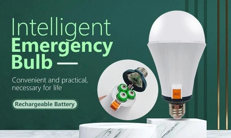 LED Emergency Bulb Lamp Rechargeable 3600mA Battery Longer Emergency Time 6h for Home Lighting