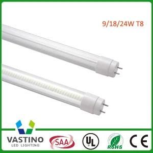 100lm/W 9/18/24W LED T8 Tube Light