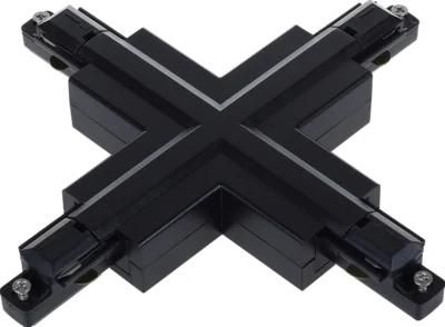 X-Track Single Circuit Black Cross Connector for 2wires Accessories