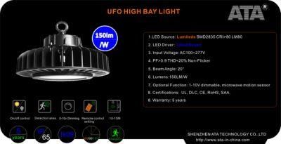 Dlc, FCC, UL, 135lm/W 100W Approved LED High Bay Floodlight