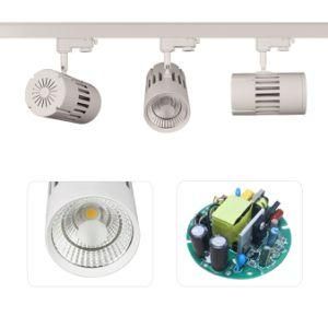 Showroom Lighting Warm White Shop Anti-Dazzle High CRI 90/95 20W 30W 40W 50W LED Track Light