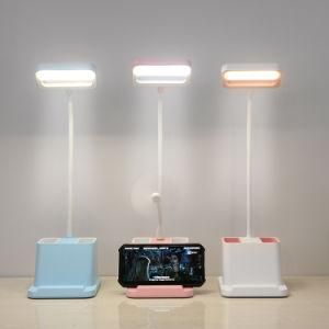 3in1 Desk Book Light LED Table Lamp with Wireless Charger