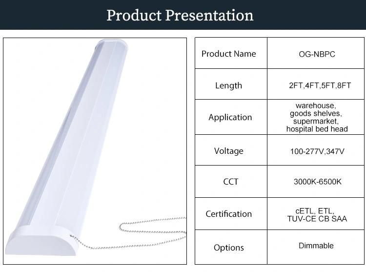 Modern Commercial Linear Direct Indirect LED Lamp for Warehouse