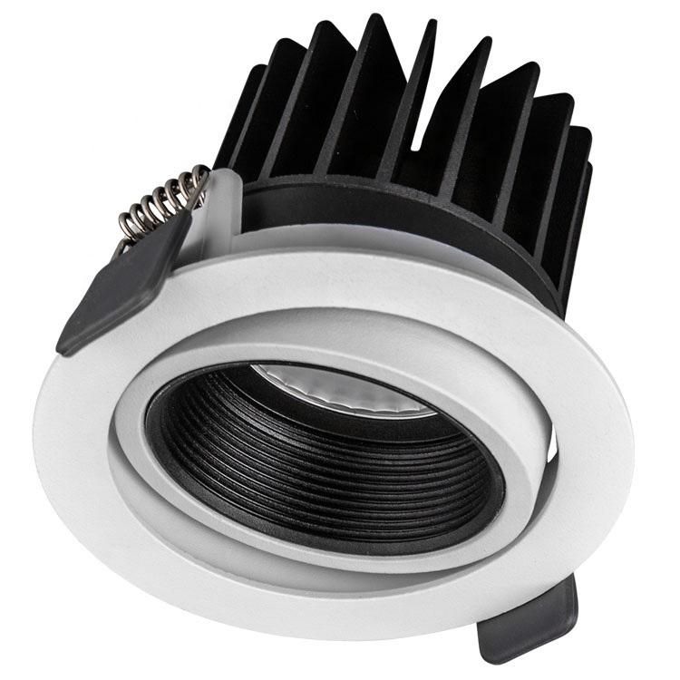 Factory price Adjustable LED spotlight Dimmable led light anti-glare led down light Recessed led commercial downlight